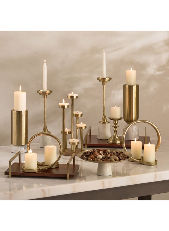 Home Box صينية مزخرفة ذات قاعدة رخامية - ذهبية - Image 4